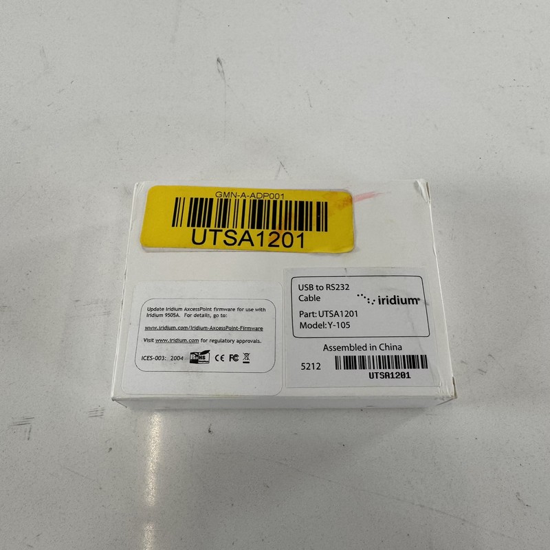 Iridium USB to RS232 Cable UTSA1201 Y-105 Serial Data - NEW gallery