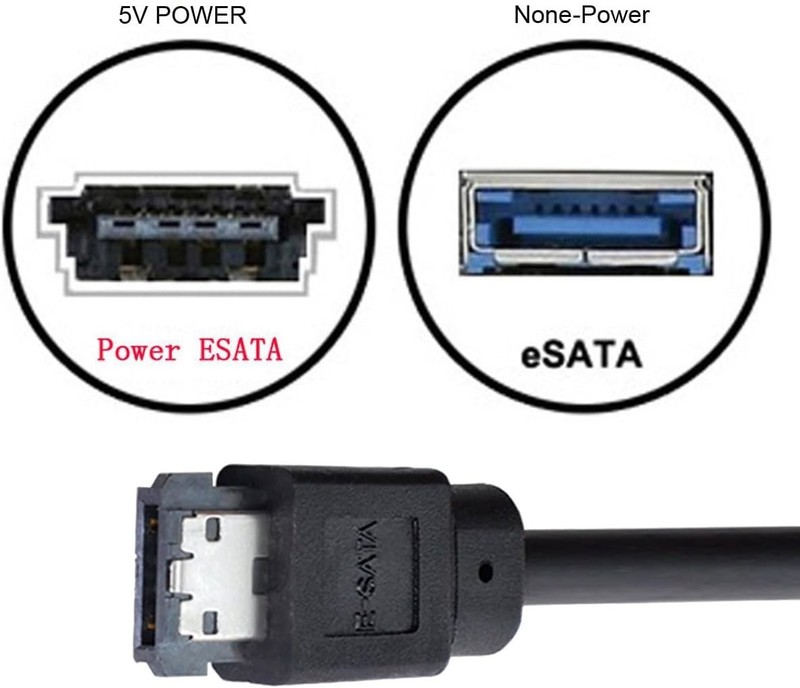 USB-C to eSATA Adapter 5Gbps Power Over eSATA for HDD/SSD/ODD gallery