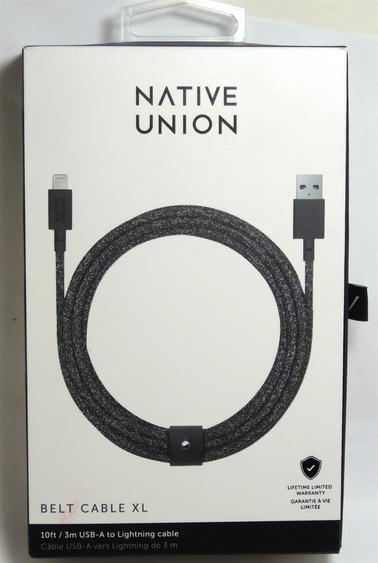 Native Union MFi-Certified 10′ LONG Lightning-to-USB Type-A Cable , Cosmos