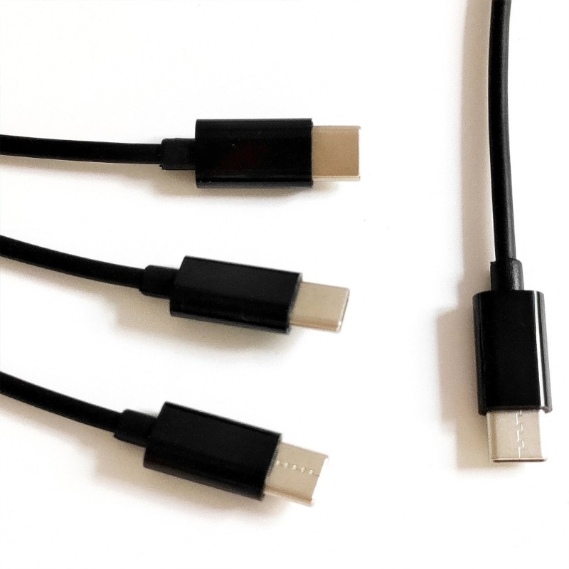 Multi USB C Splitter Cable 3 in 1 Charging Cord with 3 Type C Male Plug 1M gallery