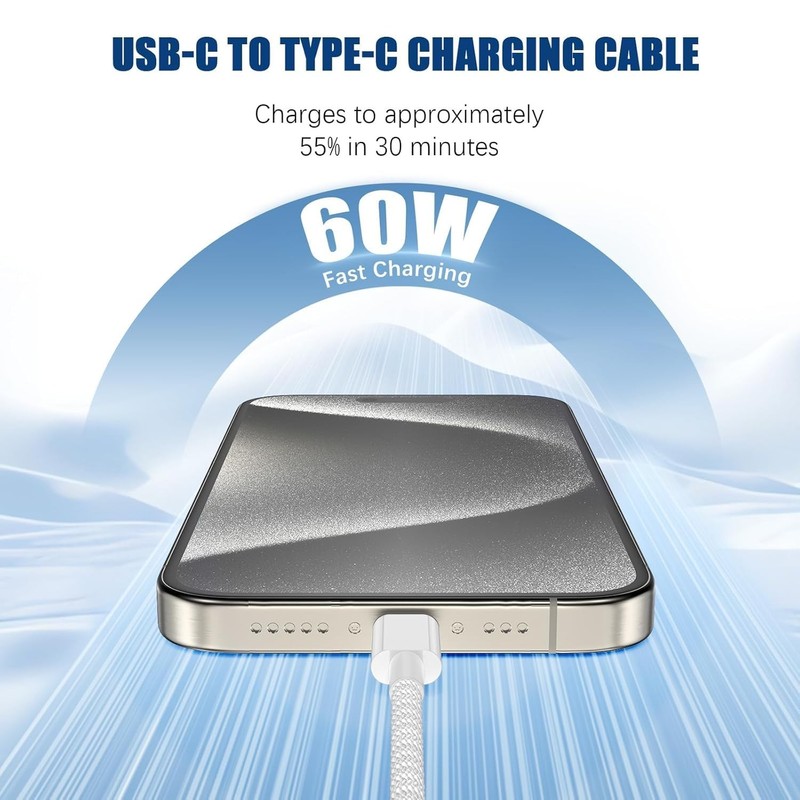 USB to Fast Charger Cable 6ft, 60W Long Fast Charge to Charging Cord Wire for... gallery