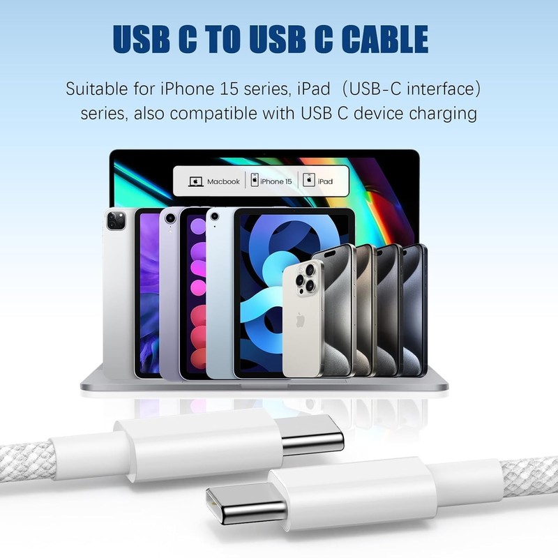USB to Fast Charger Cable 6ft, 60W Long Fast Charge to Charging Cord Wire for... gallery
