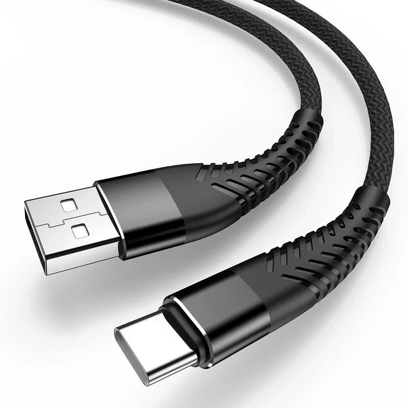 Braided USB Type-C USB-C to USB-A Fast Charge Cable Charger Lot Charging Cord 2M