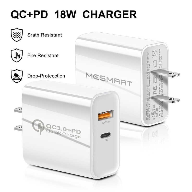 20W Fast Dual Port Type-C USB Wall Charger Power Adapter For Samsung Galaxy S25 gallery
