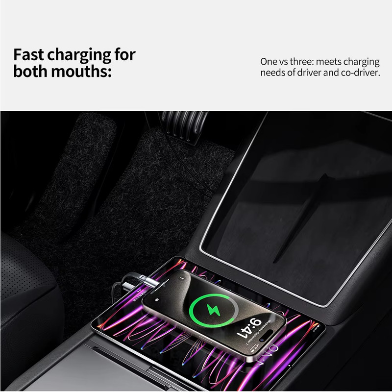 For Tesla Model 3 Y YL X S 2026 Juniper OBD Fast Charger USB And Type-C Dual Po gallery