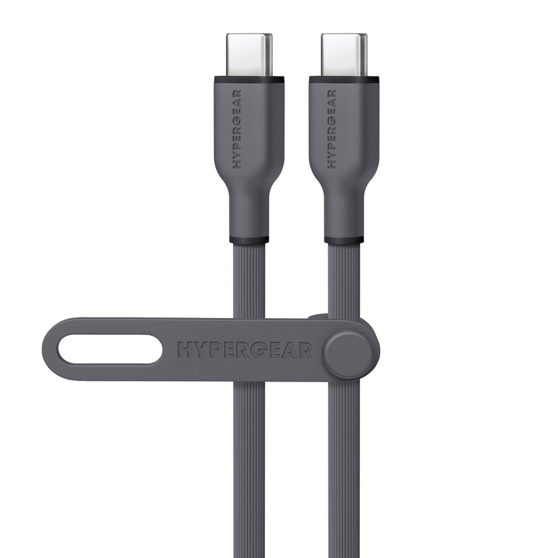 Hypergear 16052_7 15ft USB-C to USB-C Fast Charge Cable Gray