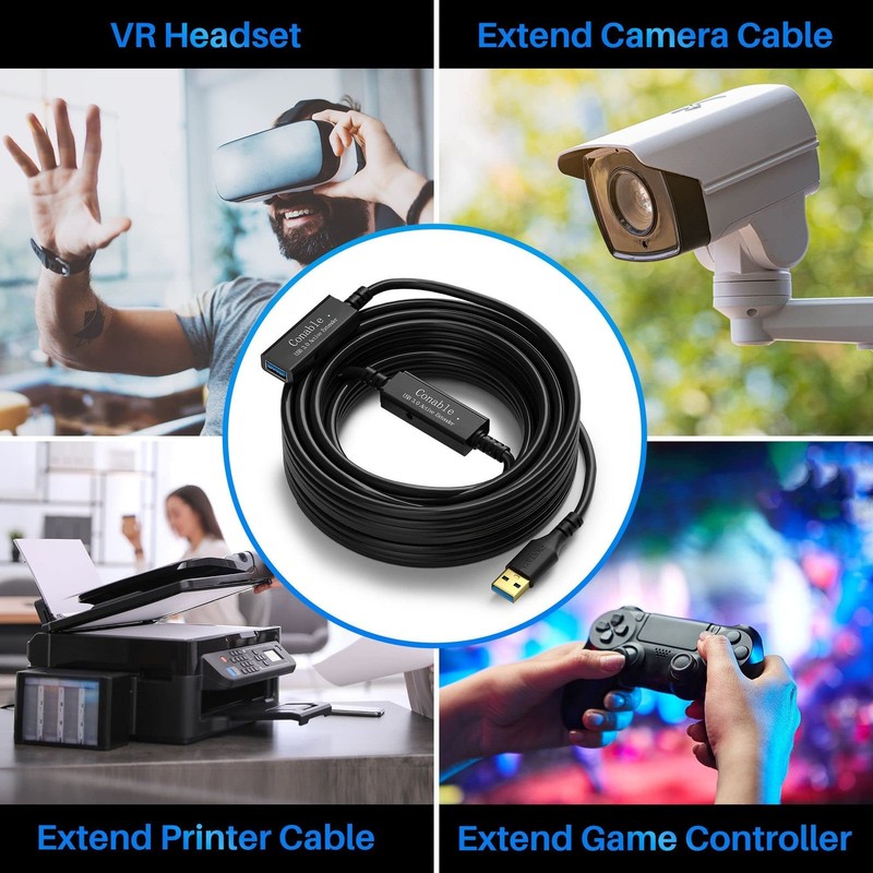 Usb 3.0 Active Extension Cable 40 Feet Long Usb Typea Male To Female Extender Co gallery