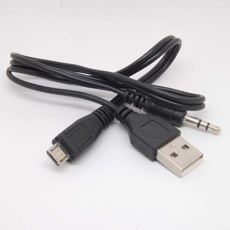 Micro USB To USB & 3.5MM (2 IN 1) Jack Cable For All Speaker Micro Connection gallery