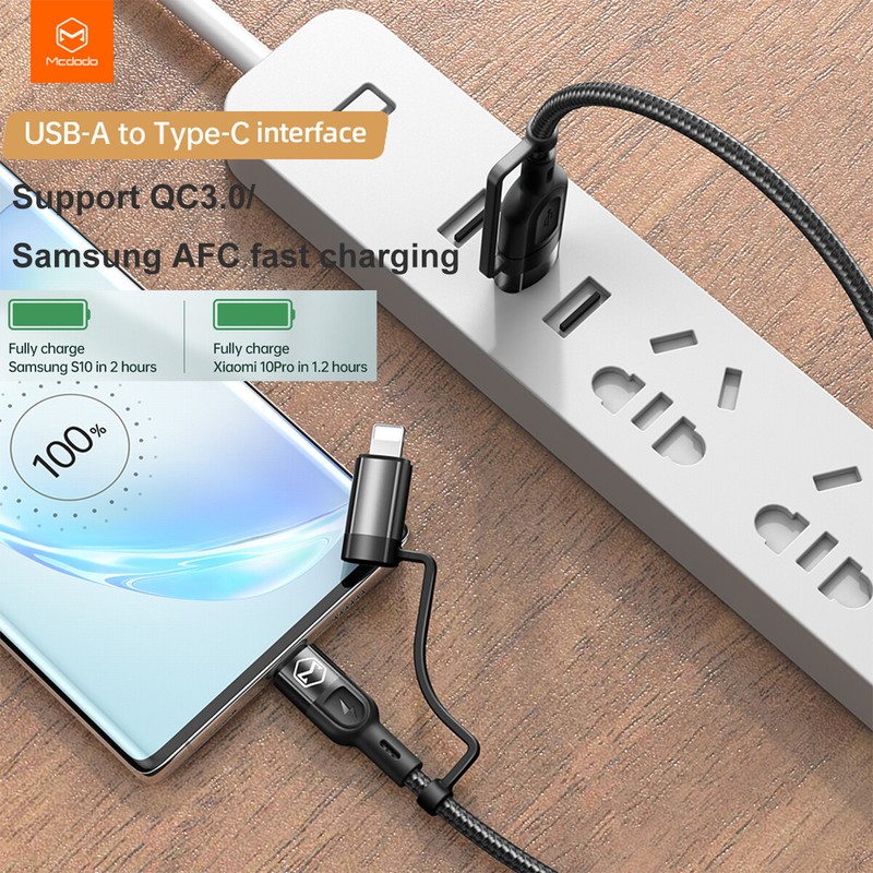 4in1 60W PD Cable Charger Cord for iPhone 16 15 14 13 12 Samsung S25 S24 S23 S22 gallery