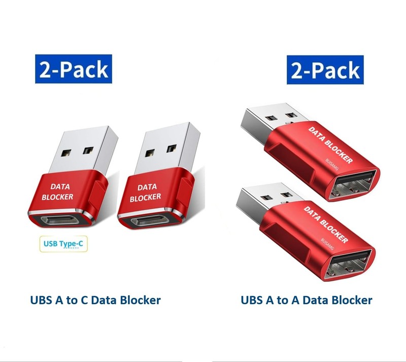 Data Blocker, USB A & USB C Data Blocker for Any USB C Mobile Phone Quick Cha... gallery