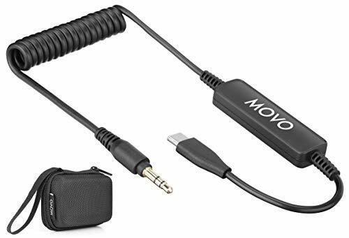 Movo TCB4 3.5mm TRS Microphone Adapter to USB-C for Smartphones & Tablets