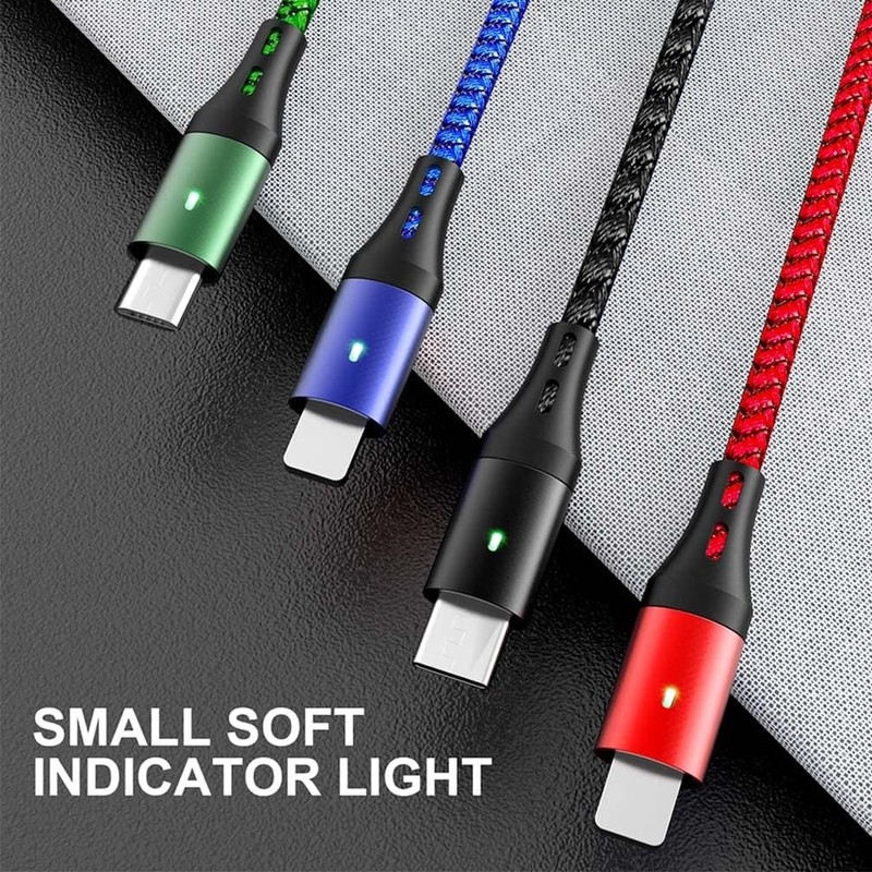 5 in 1 Multi Charging Cable 3.5A, Multi Fast Charging Cord USB A/C to Type gallery
