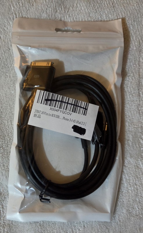 30 Pin to AUX USB, 30 Pin Charger Dock to 3.5Mm Car AUX Audio USB Charger Cable gallery
