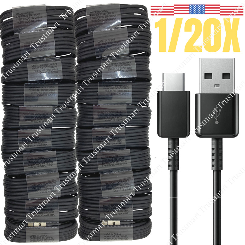 1/20X Bulk USB C Type C Cable Fast Charger Lot For Samsung S22 S21 Ultra Note10
