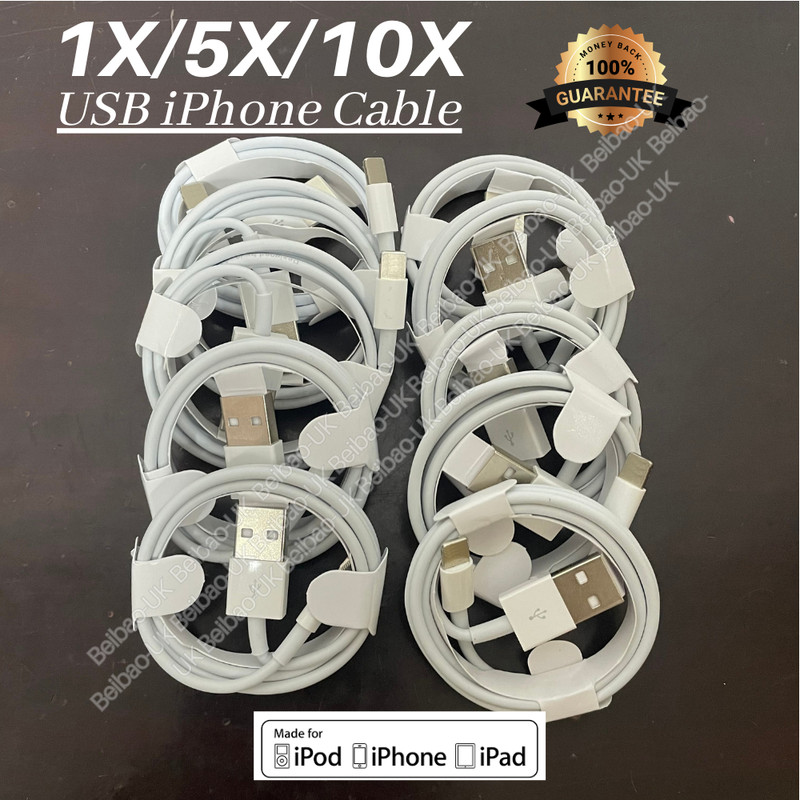 USB Charging Cable Charger Cord Lot For Apple iPhone 14 13 12 11 Pro Max XR iPad