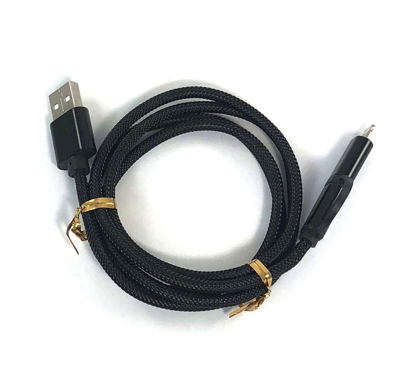 2 in 1 Braided Nylon USB Fast Charger Cable For IOS iPhone Samsung Data Charging