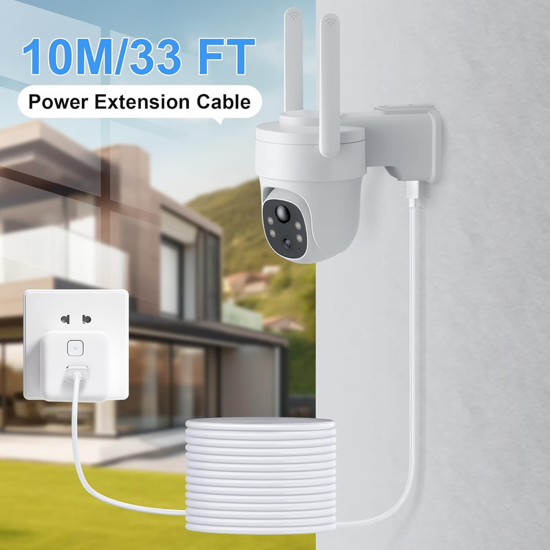 USB to USB C Extension Cord Power Cord for Security Camera CCTV 33FT Type C gallery
