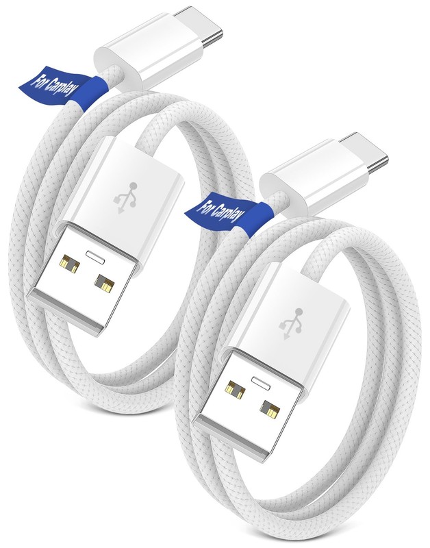 USB A to USB C Cable for Carplay, Car Play Cord for Apple/iPhone 17 17e Air 1...