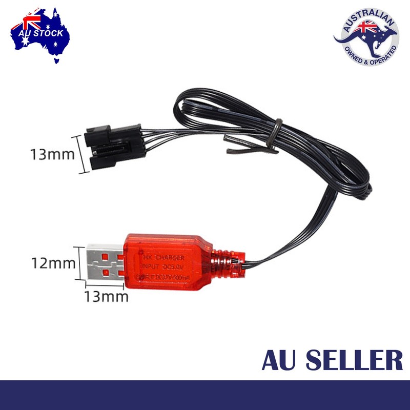 USB Charger Cable 7.4V SM4P Li-ion Battery Reverse Charging Electric Toy gallery