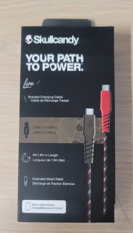 Skullcandy BRAIDED USB-C Data Transfer Cable- Camouflage- (S7BCP-N094)
