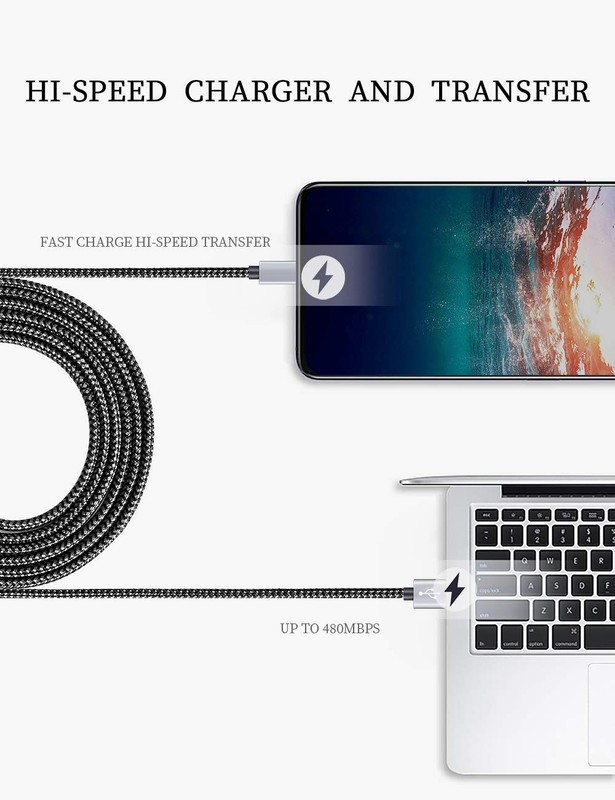 Teeind USB Type C Cable Fast Charging, Tpc001 5 Pack(6Ft 3A) Braided C Charger C gallery
