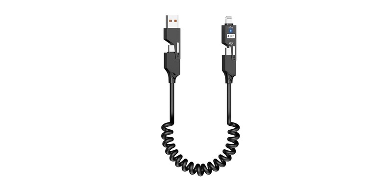 4 IN 1 data Transfer And Fast Charging Cable, 5FT Long, Fully Compatible gallery