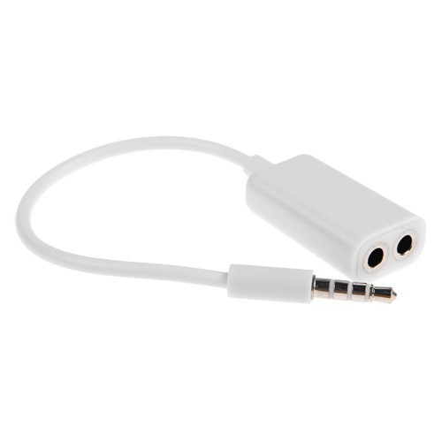 Headphones Splitter 3.5mm Earphone Adapter Dual Headset Port for Cell Phones