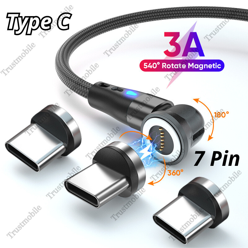 USB C Type C Magnetic Fast Charger Adapter Cable Cord For Samsung Google Android