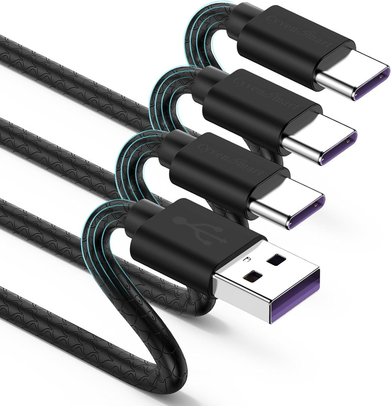 [3Pack 10Ft] Compatible with Samsung Galaxy S9 S10 S8 plus Charger Cord(3A Fast