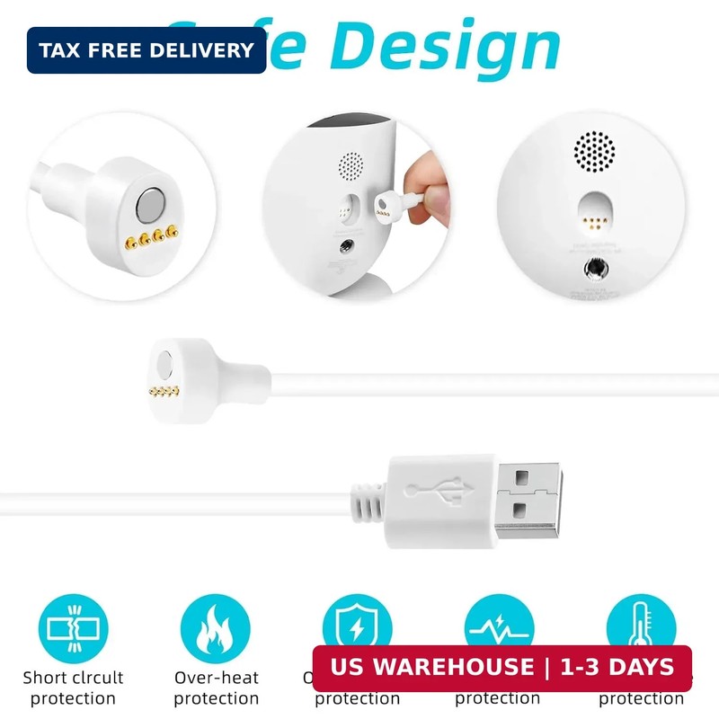 2Pack Power Cable for Google Nest Cam Outdoor or Indoor, Battery(2nd Generation) gallery