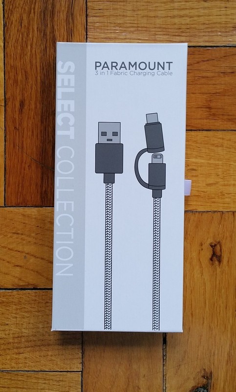 Paramount 3-in-1 Fabric Charging Cable Braded