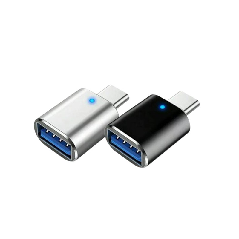 LED USB-C 3.1 Male to USBA Female Adapter Converter OTG Type C For Android Phone gallery