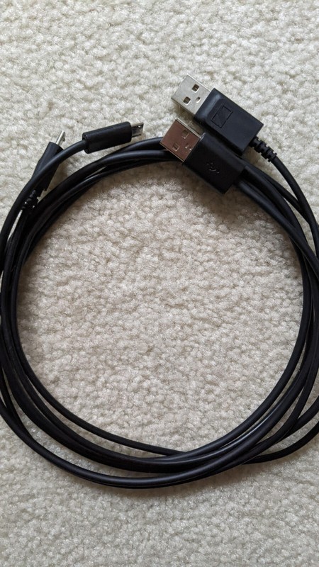 SAME DAY SHIP Lot of 2 USB A to micro USB 4 ft Cables