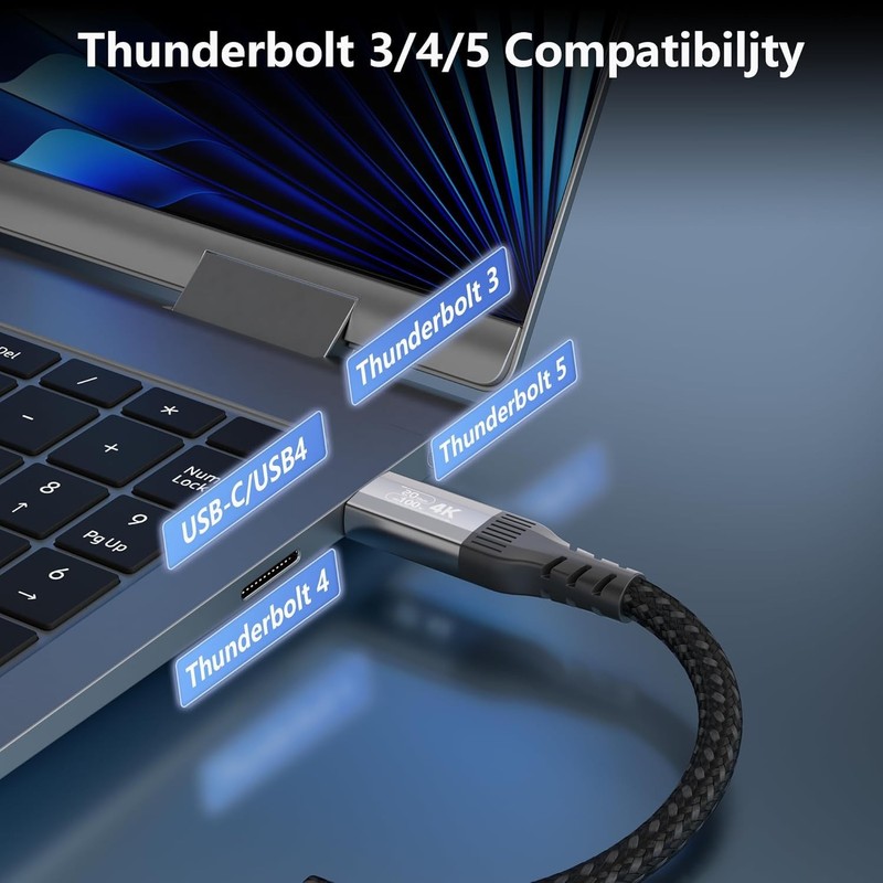 2-Pack Short 2FT usb-c cables,20Gbps Data Charging Cable,100W USB 3.2 Gen 2 H... gallery