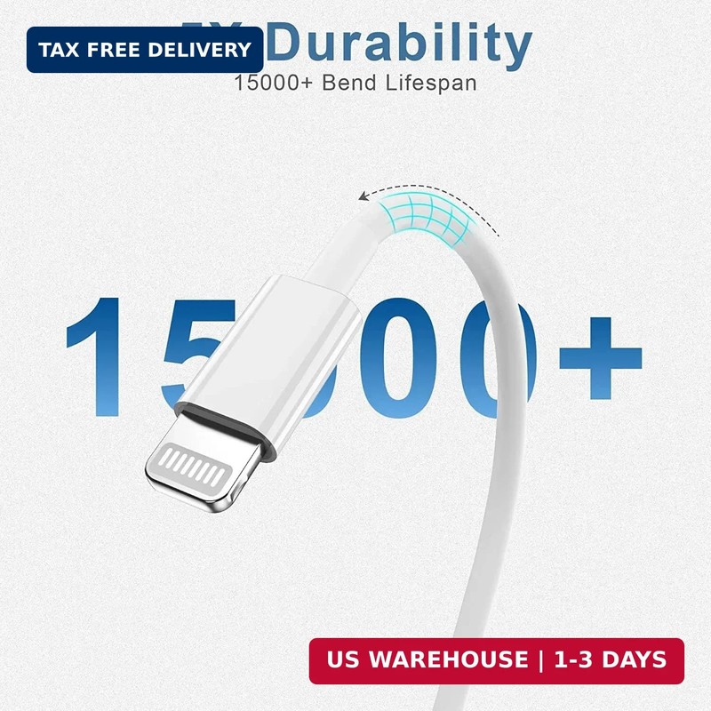 5 Pack [Apple MFi Certified] Charger 3ft, Apple USB to Lightning Cable 3 Foot, O gallery