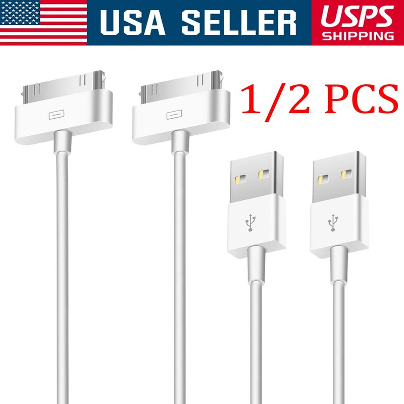 1/2PCS 3FT 30 pin USB Charging Data Cable Cord for iPad 1/2/3 iPod Nano