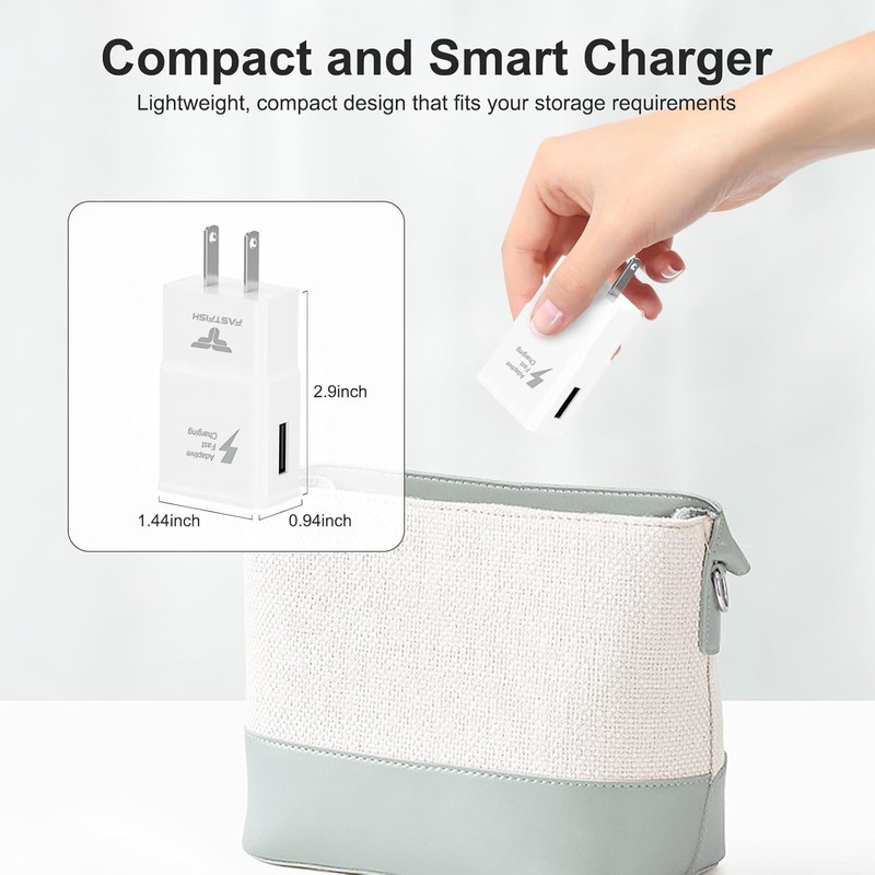 6X USB Wall Charger For Samsung Android Fast Adapter Block Charging Brick Box gallery