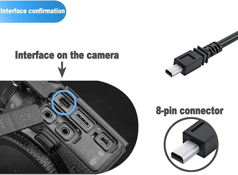 Wetco Black Durable 8 Pin Mini USB Cable 4.9ft - 2.0 A to 3 feet, gallery
