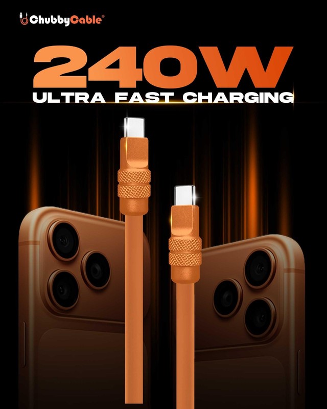 240W Fast Charging USB C Cable, Durable Silicone Data Transfer, Type-C to Type-C gallery