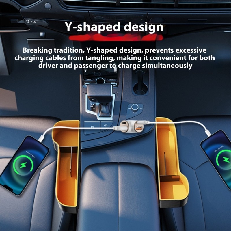 Efficient 4 Port Vehicle Charger 5A USB Type C 48W Fast Charging for Various gallery