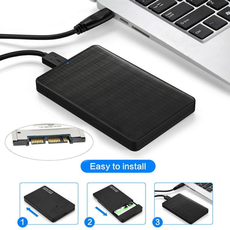 Cablecc USB3.1 USB-C to 1.8 inch Micro SATA 16pin 7+9 SSD to External Enclosure gallery