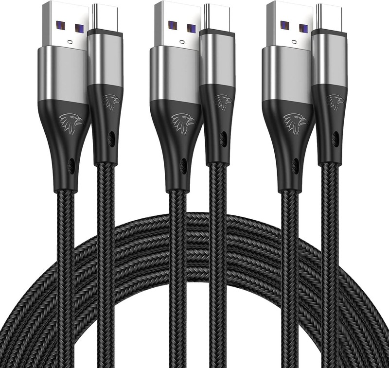 Durable 16Ft USB A to USB C Cables – High-Speed Data Transfer & Fast Charging
