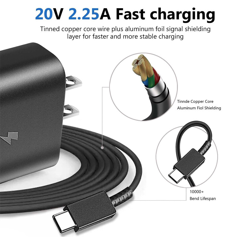 45W USB-C Fast Phone Charger & Cable For Google Pixel 8 Pro 8A 7 7A 6 6A 5 5A 5G gallery