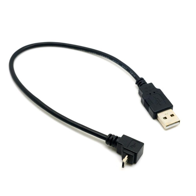 100cm Up Down Angled 90 Degree Micro USB 5Pin To USB 2.0 A Data Charge Cable gallery