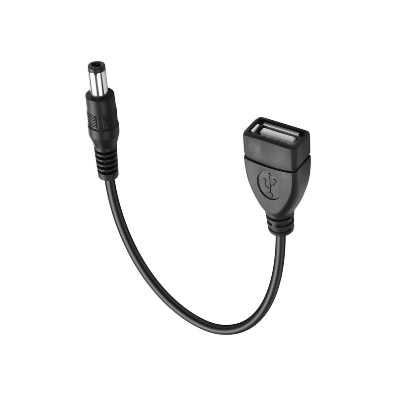 2-Pack DC 5.5x2.1mm Male to USB Female Converter Cable for DC USB Power gallery