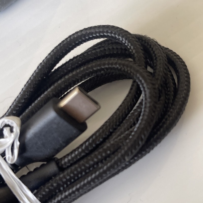 Connect CT TEK Braided USB to USB-C Cable 3ft Black Cord gallery
