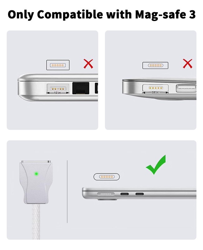 USB to Laptop Charging Cable 6.6ft, 140W USB Cable for Magnetic Gen3 Connecti... gallery