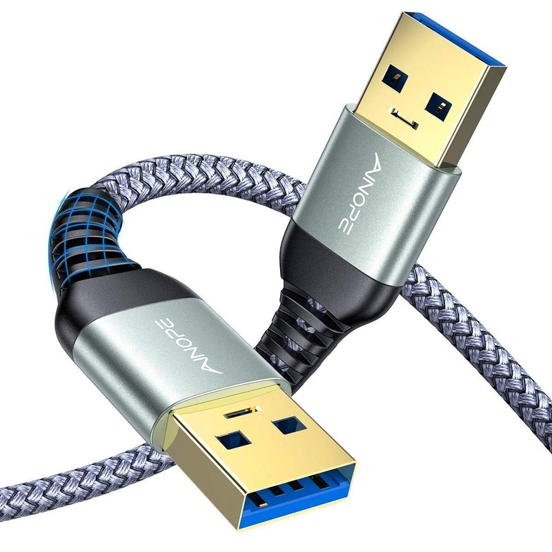 USB to USB Cable, USB 3.0 A to A to Cable [Never Rupture] Double End A Cord w…