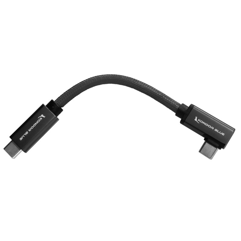 | 5” USB-C 3.2 Right Angle to Straight Angle Cable | Compatible with iPhone 1... gallery