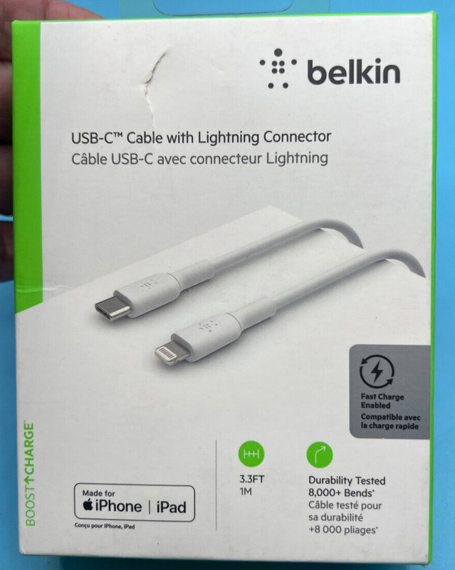Belkin AP Boost Charge Usb-C To Cable, CAA003BT1MWH (6KT510)